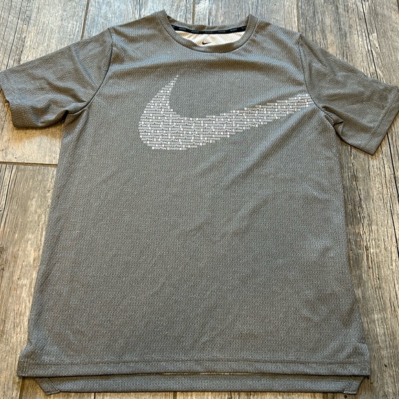Nike Other - Boys size XL Nike dri-fit big logo grey t-shirt